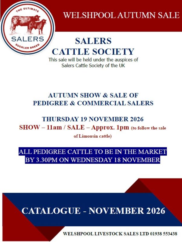 WELSHPOOL AUTUMN SALE –  CATALOGUE